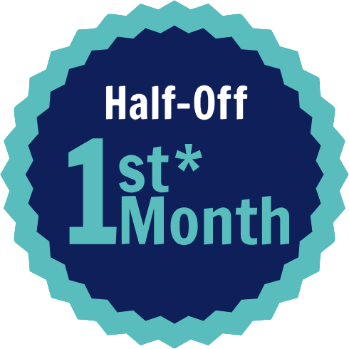 Half off first month